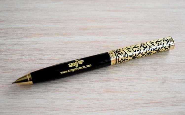 Golden Ornament Design Metal Pen – Customized Gifts Online