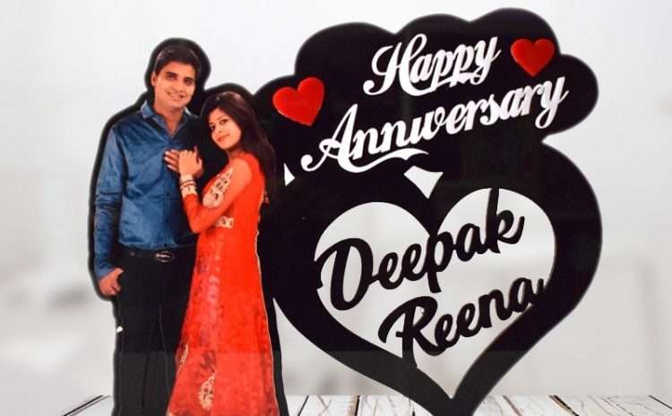 Happy Anniversary Cutout Frame – Customized Gifts Online