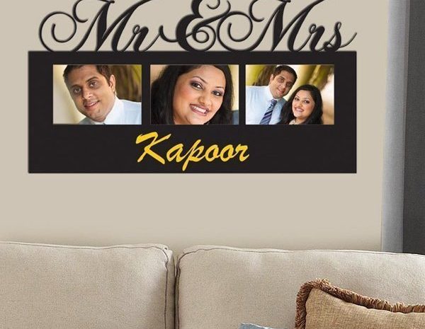 Mr and MRs. Wall Frame – Customized Gifts Online