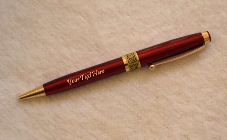 Red Vintage Pattern Pen – Customized Gifts Online
