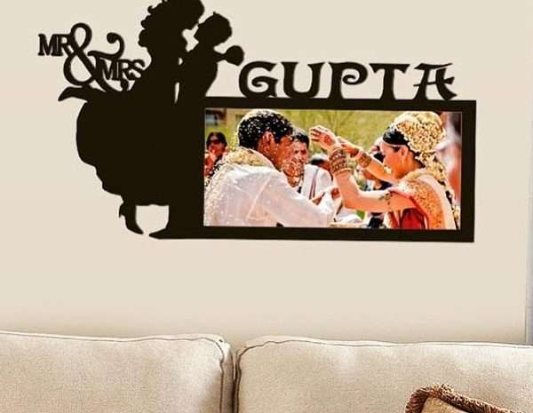 Mr and Mrs. Wall Frame Design 02 – Customized Gifts Online