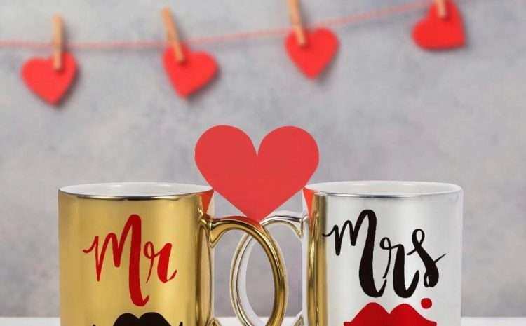 Mettalic MR. & Mrs. Coffee Mug – Customized Gifts Online