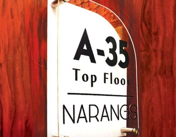 Two Layered Name Plate – Acrylic – Name Plate Design for Home