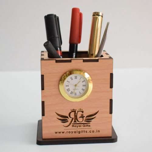 Pen Stand Customized Wooden Pen Stand Royal Gifts