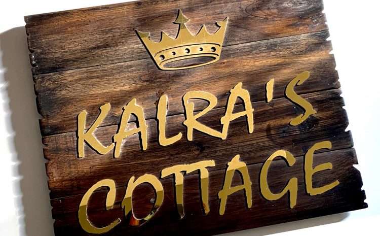 Rustic Wooden Name Plate