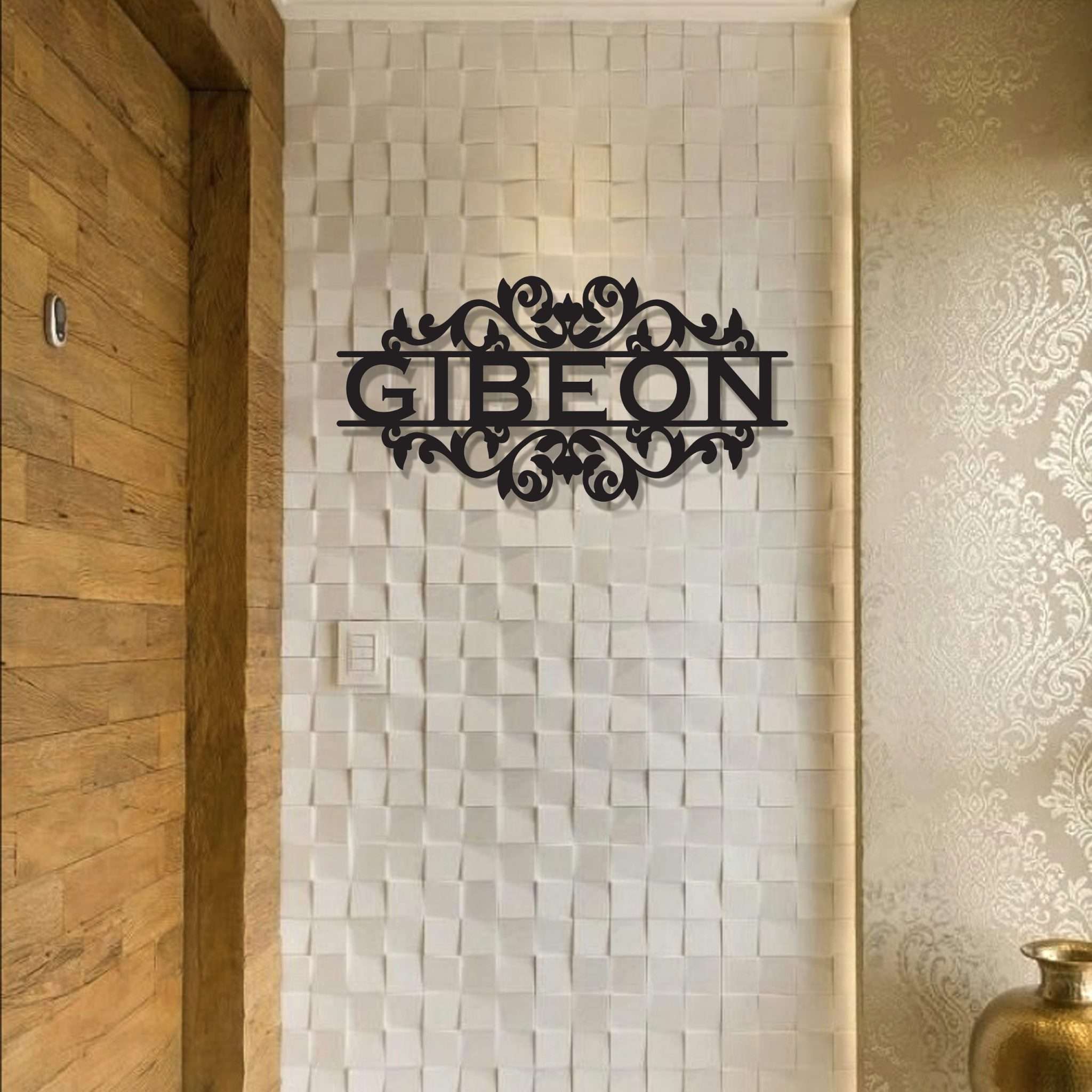 Designer Black Matte MS Name Plate Royal Gifts