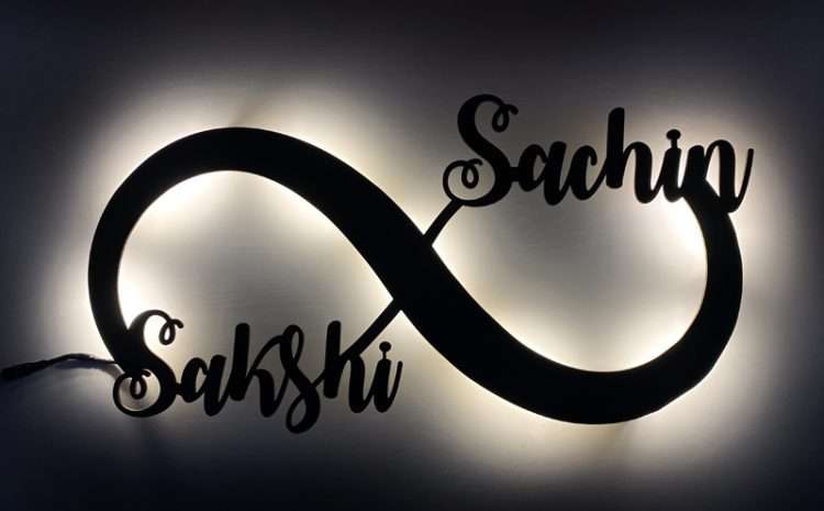 MS LED Infinity Name Plate