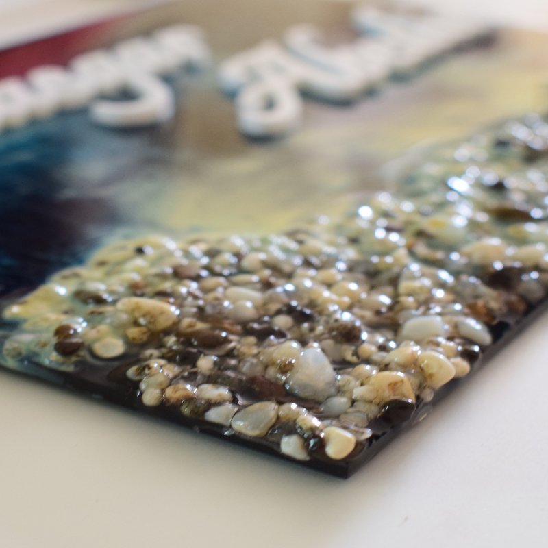 Beach Resin Art Name Plate Royal Gifts