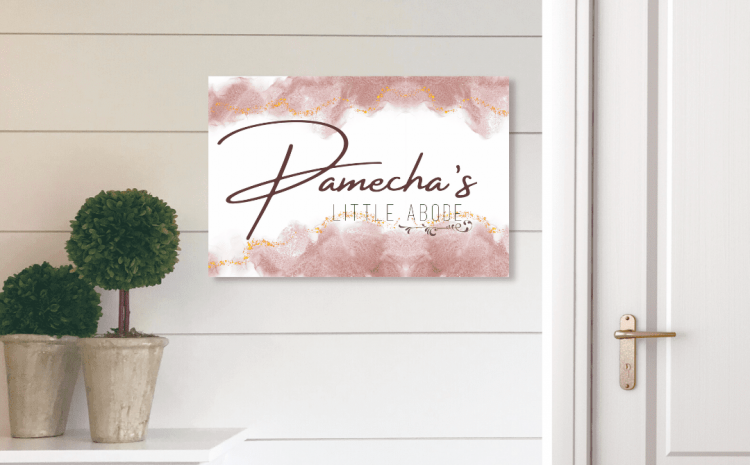 Digitally Resin Printed Name Plate