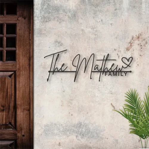 Metal letters for name plate design